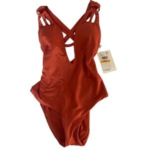 Becca Plunge Cutout With Decorative Ring‎ Women's Size Small